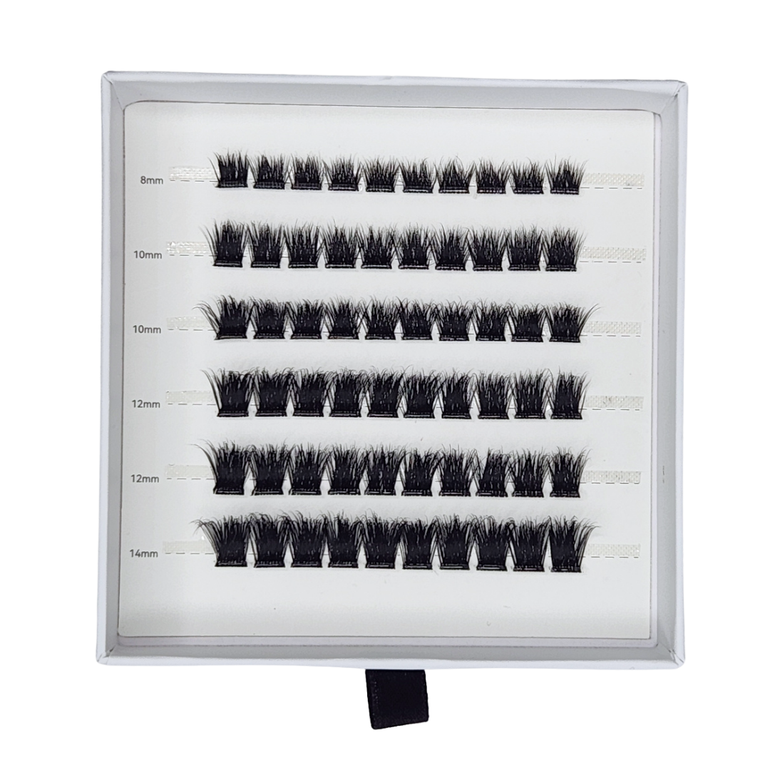 velvet vow full volume pre glued cluster lash tray